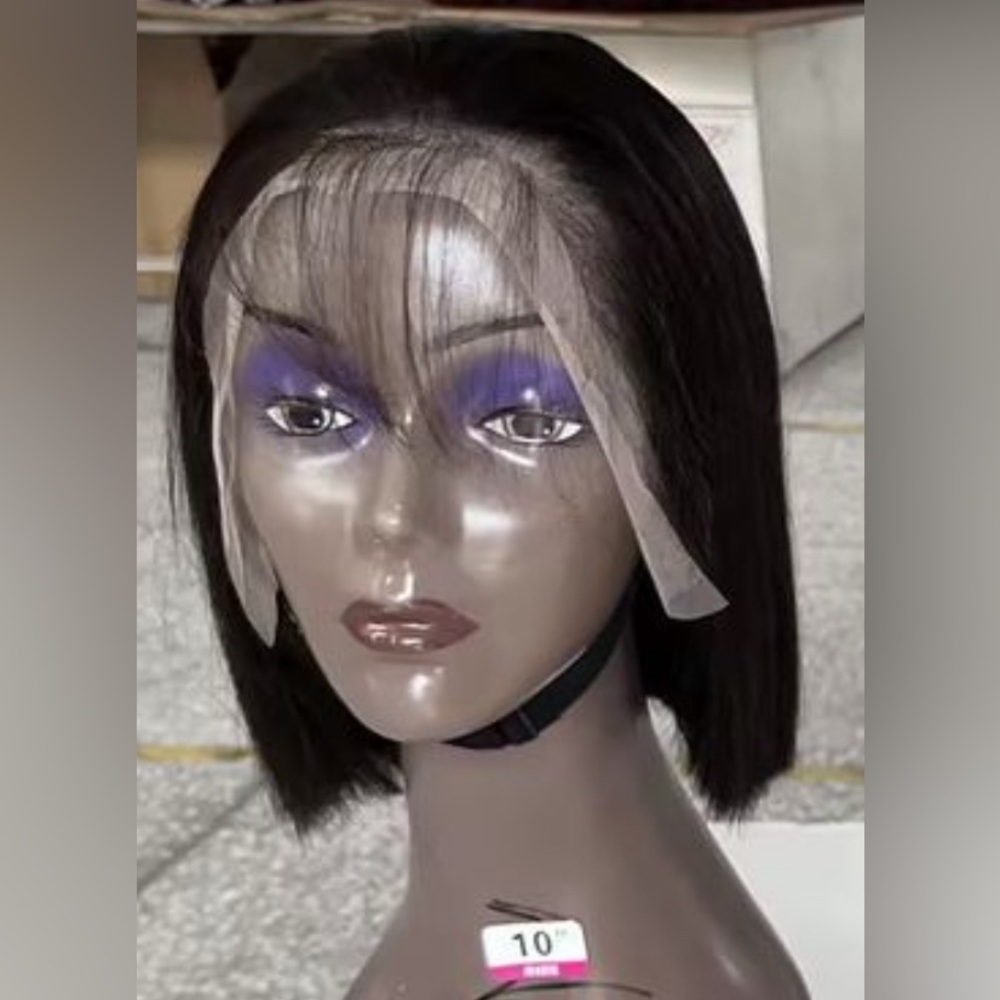 100% Glue Less ,Human Hair Bob Wig